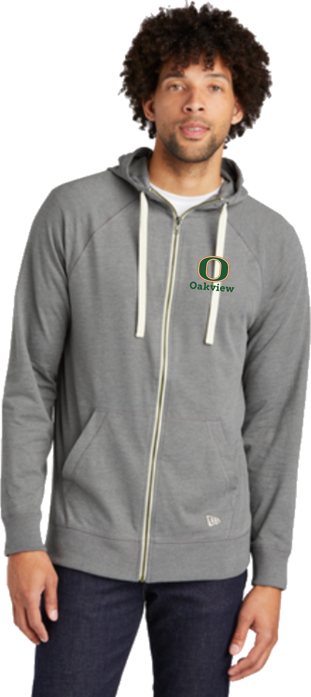 New Era® Sueded Cotton Blend Full-Zip Hoodie OAKVIEW MS
